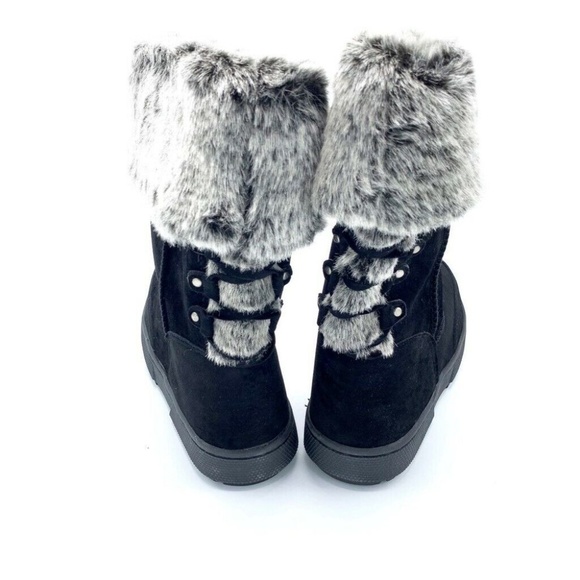 NEW Rampage Winter Albie Boots Pull On Faux Fur 9 - Picture 5 of 8